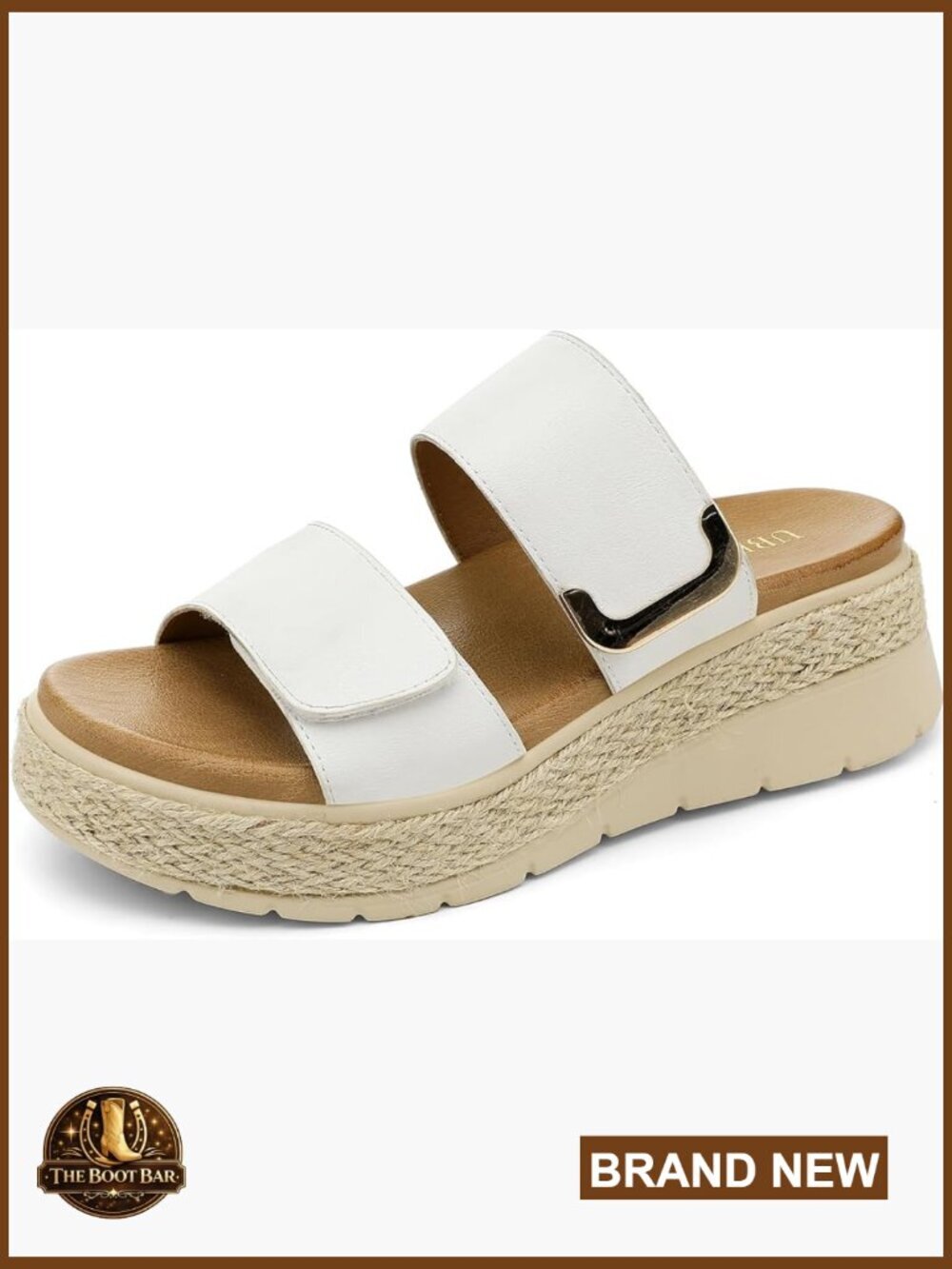 Women's Platform Wedge Sandals Espadrille Slides Orthopedic Arch Support